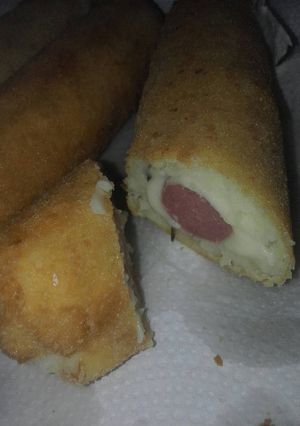 Una foto de Salchicha tipo milanesa!!!! 😆