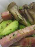 Avocado and Maitake Mushroom Garlic Saute