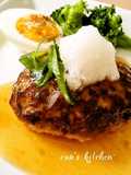 Plump Japanese-style Hamburger Steaks with Grated Daikon Radish