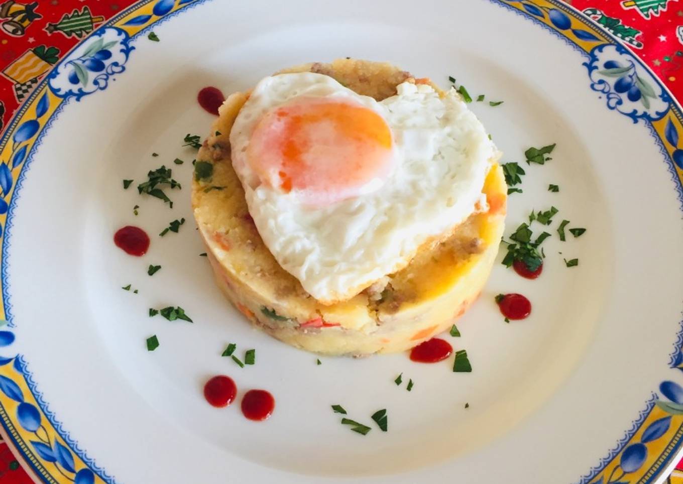 Timbal de Polenta con Carne Molida y Vegetales!!