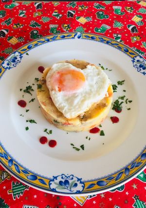 Una foto de Timbal de Polenta con Carne Molida y Vegetales!!