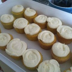 A picture of Vanilla Buttermilk Cupcakes.