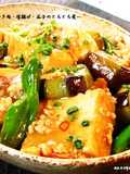 Soft Simmered Ground Chicken, Atsuage, and Eggplants