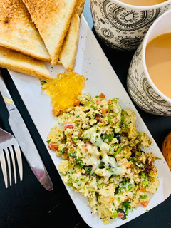 A picture of Weekend Special scrambled Egg.