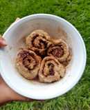 Rolls de canela veganos en microondas