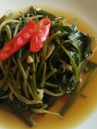 Langkah Mudah untuk Membuat Tumis kangkung taoge, Lezat