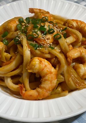 A picture of Shrimp Stir-Fried Udon.