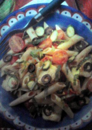 A picture of pasta Provengale.