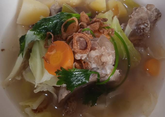 Resep Sop sayur tulang sapi Resep Sop sayur tulang sapi