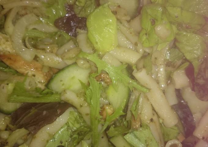 Recipe of Super Quick Homemade Chicken pesto pasta salad