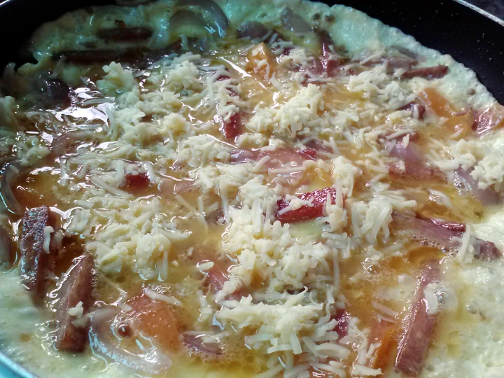 Easy Way Prepare Spam Omelette with Fresh Herbs the Delicious Makes you drool