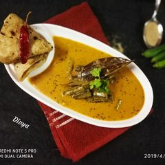 A picture of Doi posto bhindi.