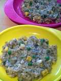 Vickys Kids 'Risotto', or Chicken, Rice and Peas in a Mushroom Sauce with an Adult Serving Option, Gluten, Dairy, Egg & Soy-Free