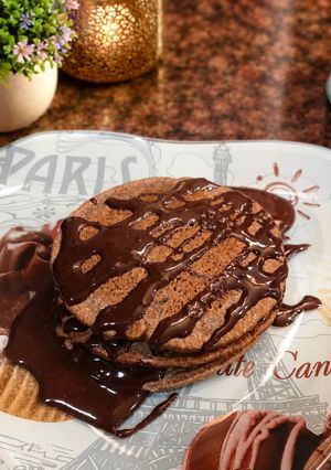 صورة لوصفة بان كيك صحي 🥰😋