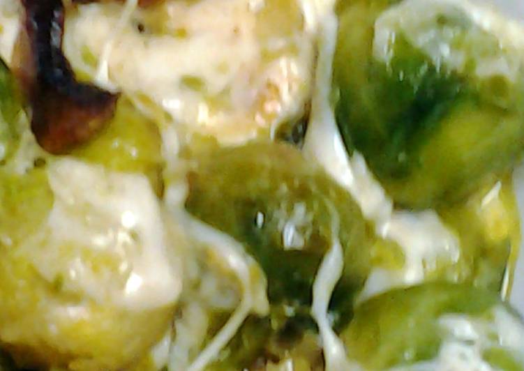 Simple Way to Prepare Favorite Brussel sprouts with bacon and cheese