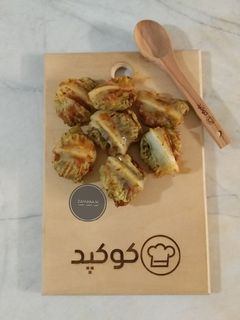 عکسی از دستور دلمه کاهو