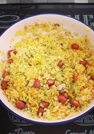 Una foto de Arroz con cúrcuma
