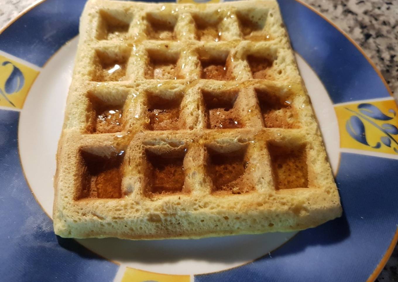 Waffles dulces de avena
