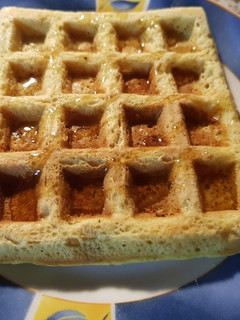 Una foto de Waffles dulces de avena