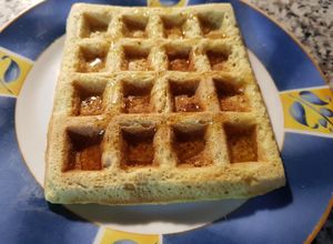 Una foto de Waffles dulces de avena