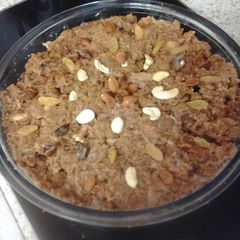 A picture of My Chocolate Chip Bread and Butter pudding ☺.