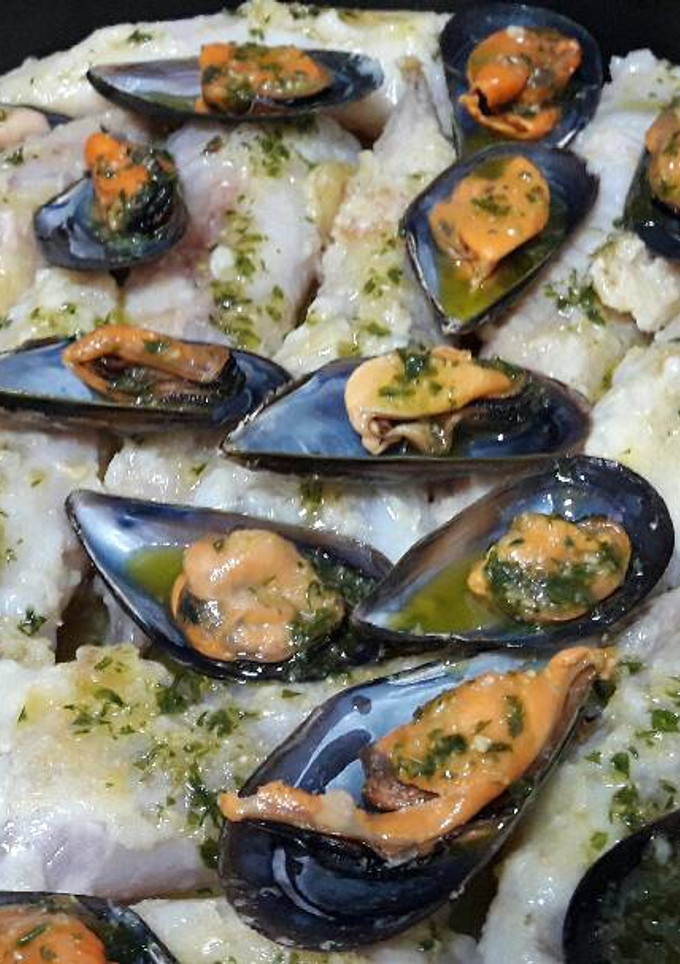 Una foto de Rape con mejillones