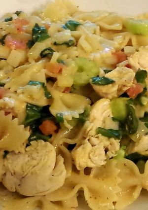 A picture of Honey Mustard Pasta.