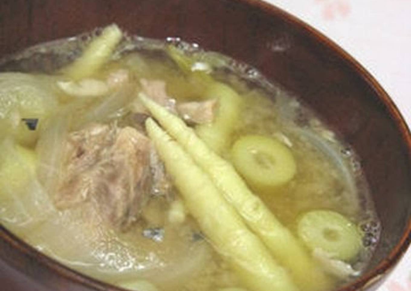 Bamboo soup, regional food