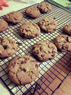 A picture of Chocolate chip cookies.