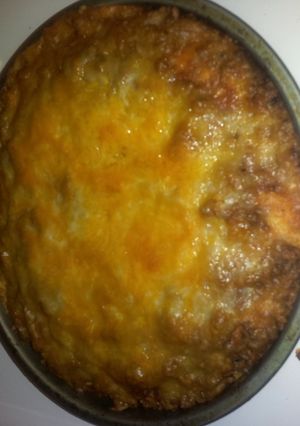 A picture of Quick and easy pizza casserole.