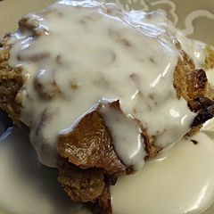 Bread Pudding with Whiskey Sauce A picture of Bread Pudding with Whiskey Sauce.