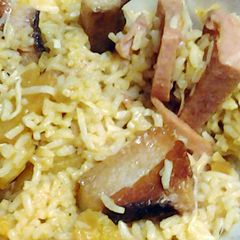 A picture of Hawaiian inspired rice.