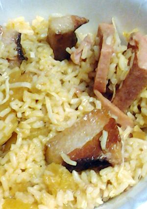 A picture of Hawaiian inspired rice.