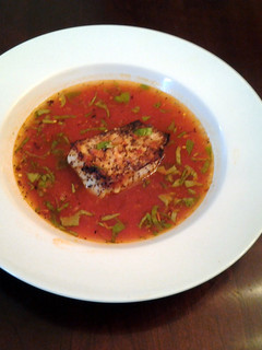 A picture of Fish Fillets in Spicy Tomato Broth.
