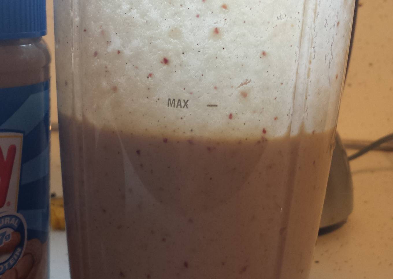 Peanut butter apple shake