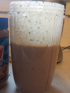 A picture of Peanut butter apple shake.