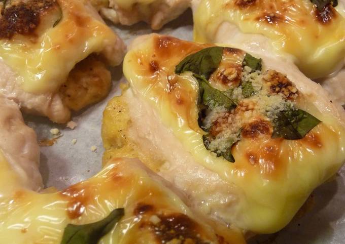 Panfried Chicken with Cheese and Potatoes Recipe