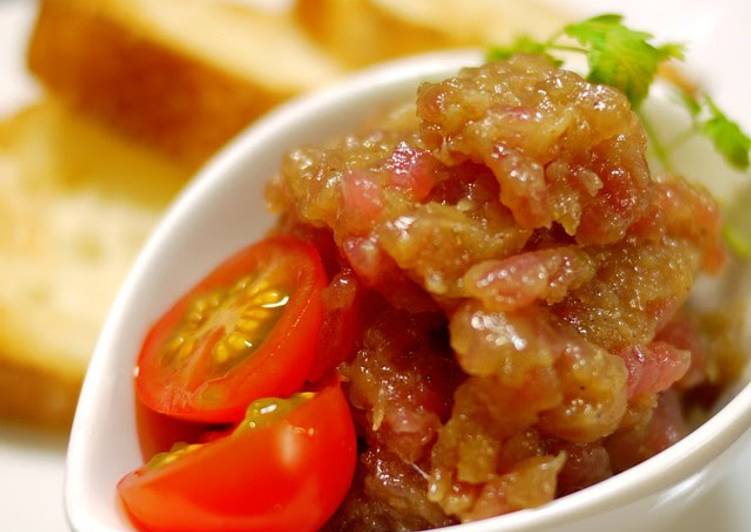 Easiest Way to Prepare Any-night-of-the-week Japanese Flavored Tuna Tartare