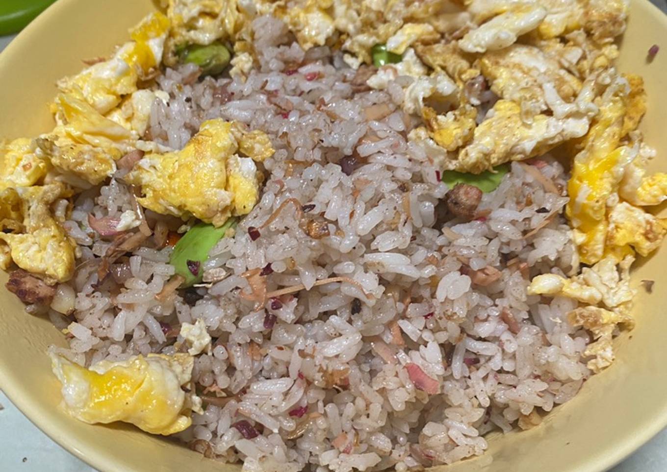 Resep Nasi Goreng Pete Kecombrang Terasi + Telor orak arik Anti Gagal