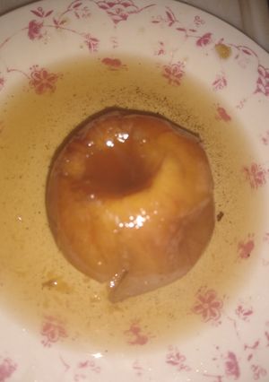 Una foto de Manzana asada con miel, canela, nuez moscada y clavo de olor