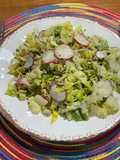 Ensalada de lechuga 🥬 y salmón 🍣