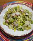 Ensalada de lechuga 🥬 y salmón 🍣