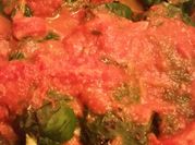 A picture of chard with eggs