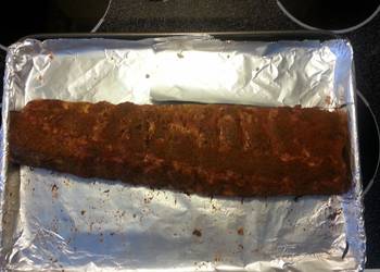 Ultimate Serving Recipe Pork Ribs with dry rub oven cooked and grilled Delicious