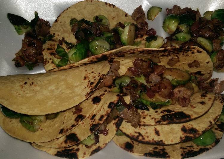 Recipe: Yum-Yum Tacos de Brussels los Caliente