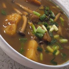 Curry Ramen for Lunch, Made with Leftover Curry A picture of Curry Ramen for Lunch, Made with Leftover Curry.