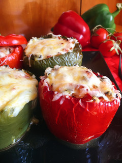 Una foto de Pimientos rellenos de pollo