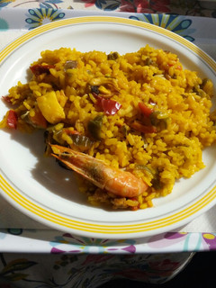 Una foto de Arroz integral de marisco
