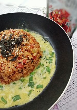 Foto resep Low Budget - Kimchi Bokkeumbap