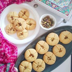 Nankhatai- Indian shortbread A picture of Nankhatai- Indian shortbread.